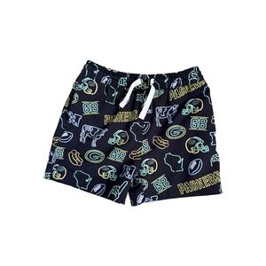 Chubbies NFL Green Bay Packers Neon Swim Trunks Boys 4T Black Board Shorts